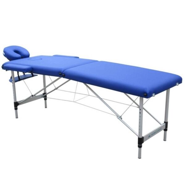 Marquesa de massagem dobrável em alumínio - Azul - 1